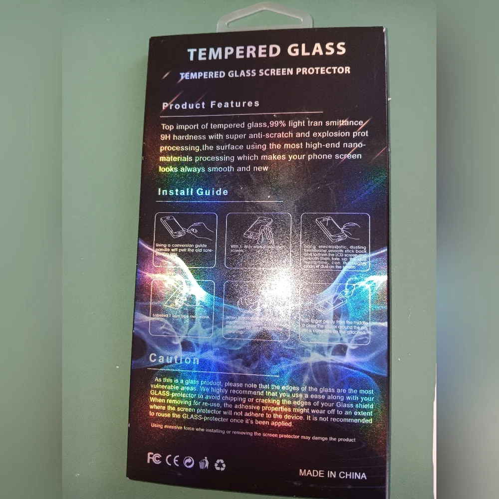 Tempered Glass Screen Protector for Smartphones - Black [3]